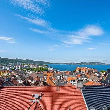 Bergensleilighet, Privat Balkong, Topp Utsikt Apartment
